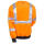 Men's Orange High-Visibility Reflective Sweatshirt